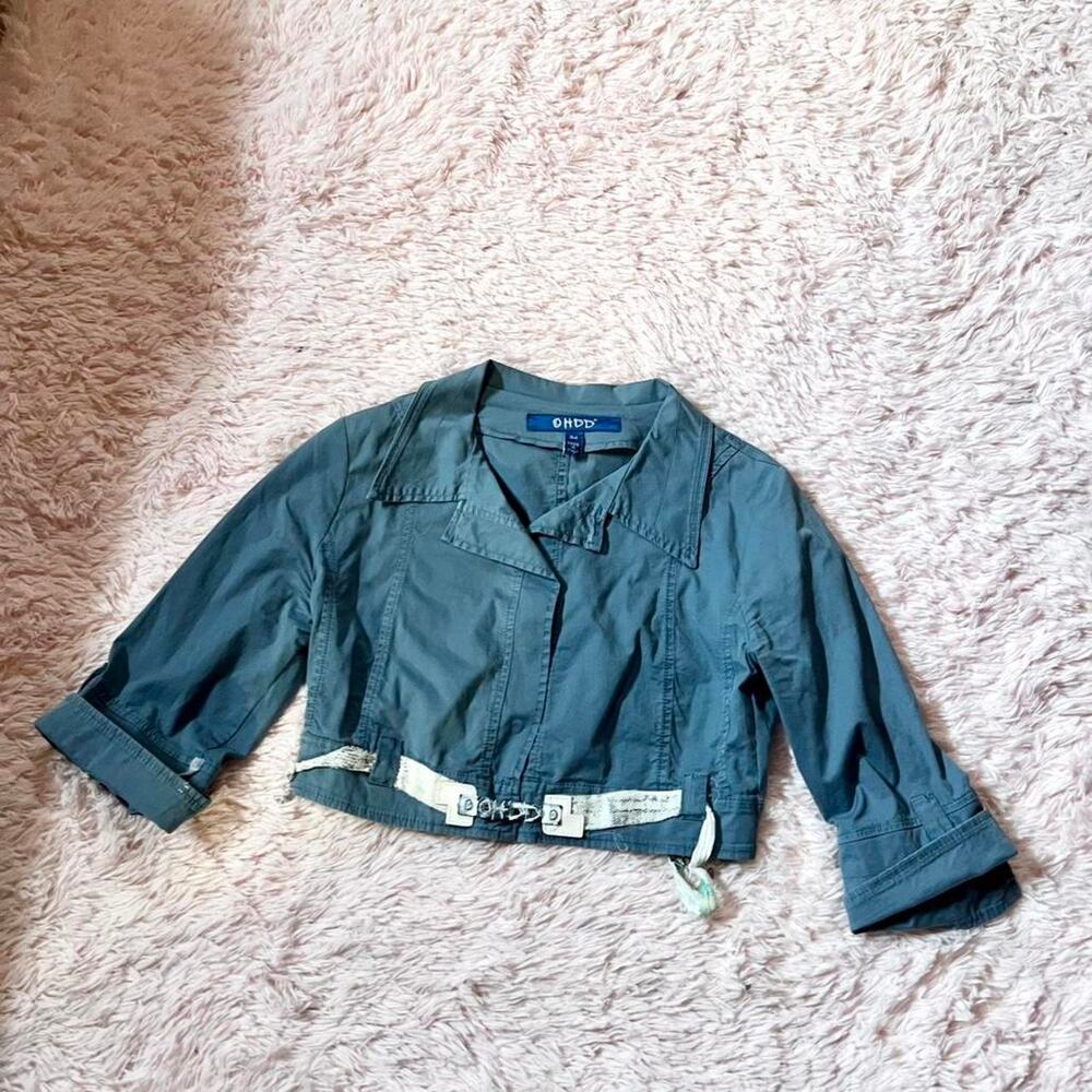 OHDD‎ Designer Unique Y2K Urban Grunge Tailored Luxury Poppunk Cropped Jacket0